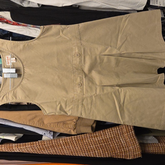 Girls' Sleeveless Uniform Woven Jumper - Picture 3 of 4